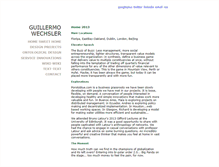 Tablet Screenshot of guillermowechsler.com